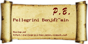 Pellegrini Benjámin névjegykártya